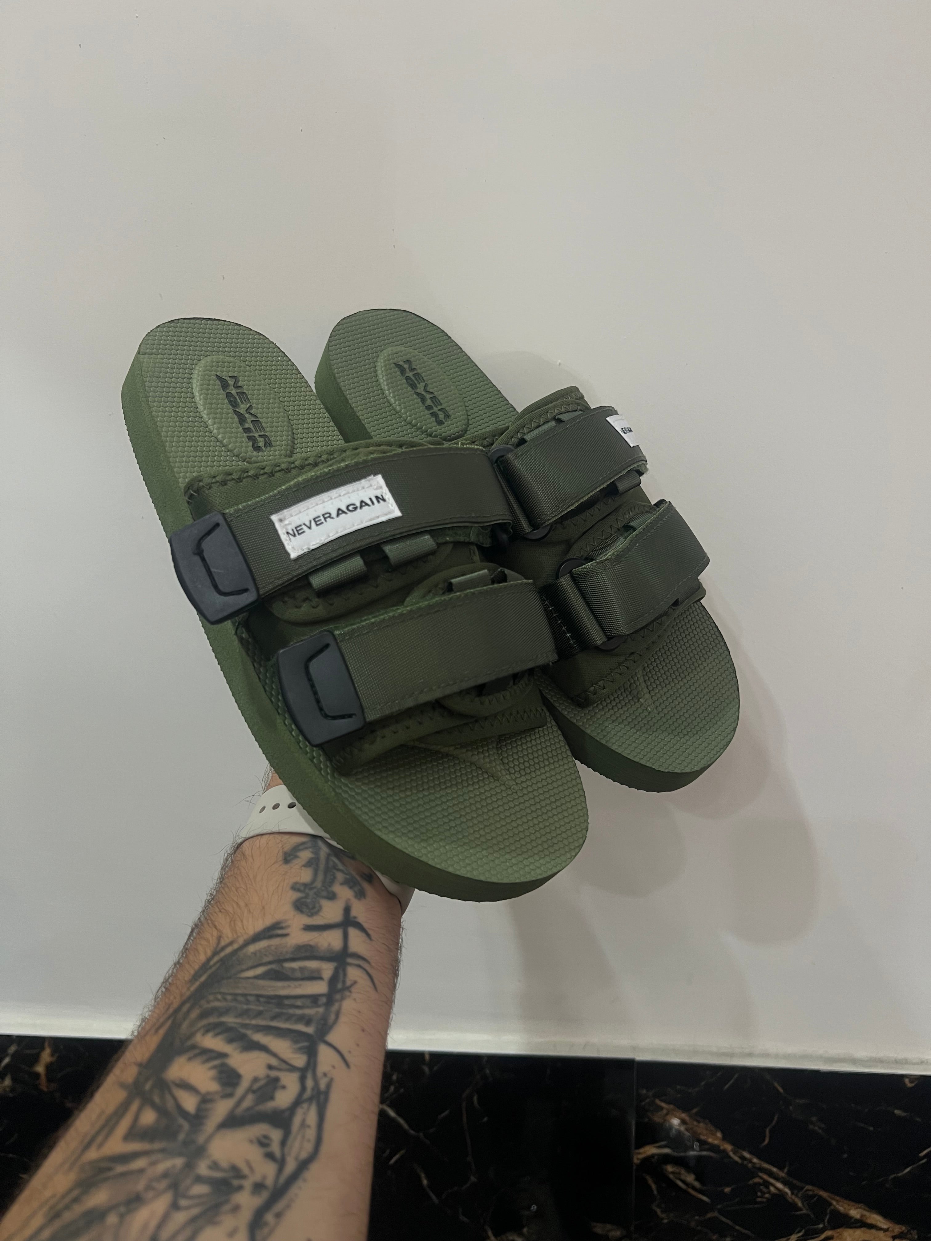 SLIPPERS SZ BANDANA VERDE MILITARE