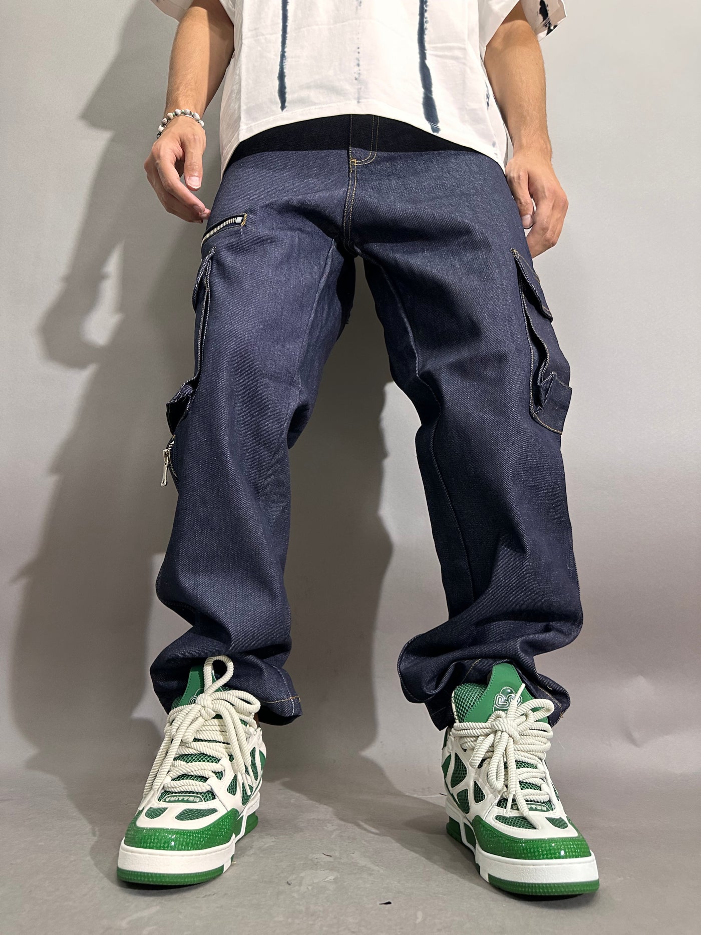 Baggy Denim Zip