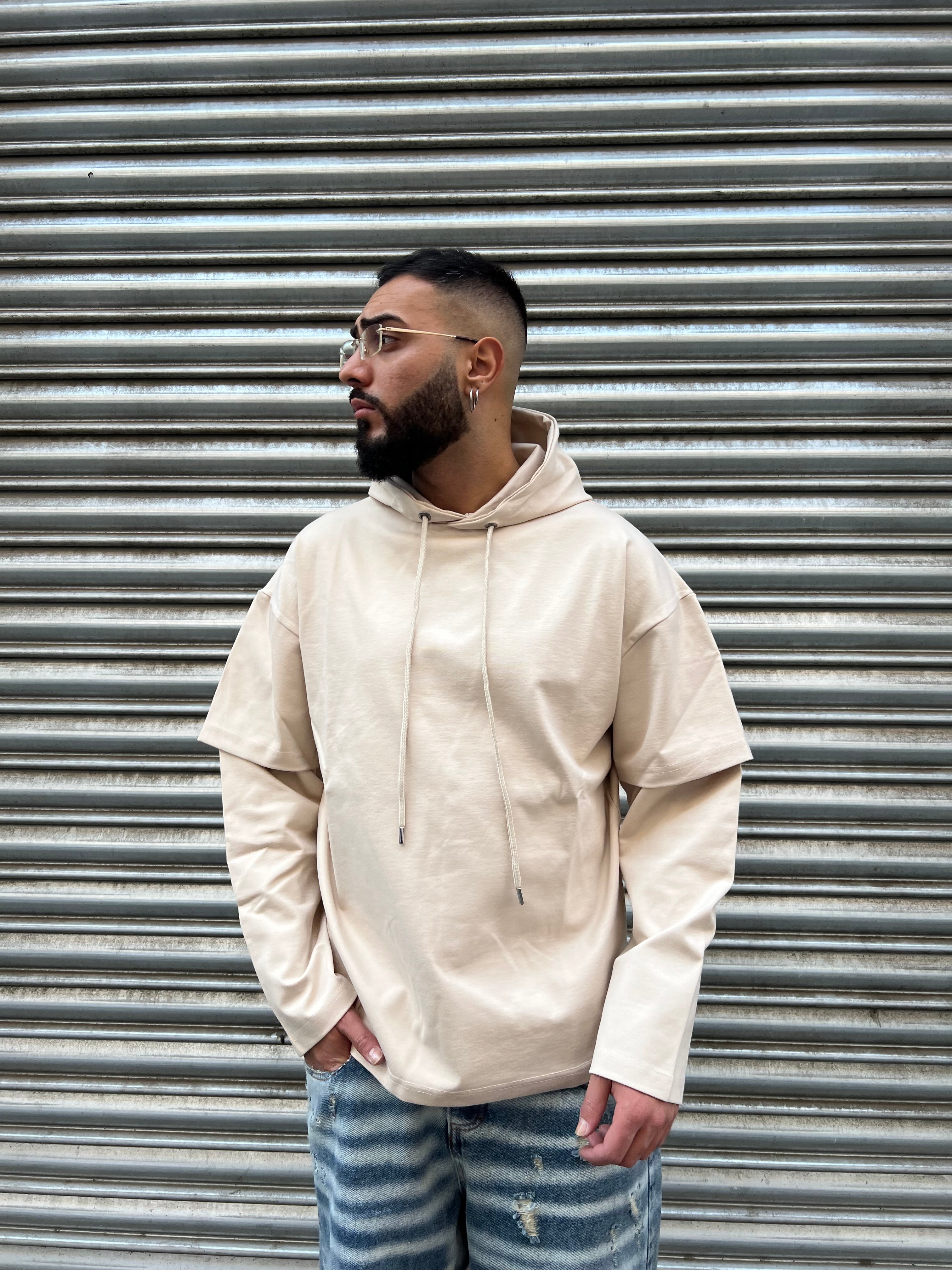 FELPA LONG SLEEVE BEIGE PD