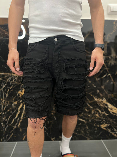 Short Ripped Black