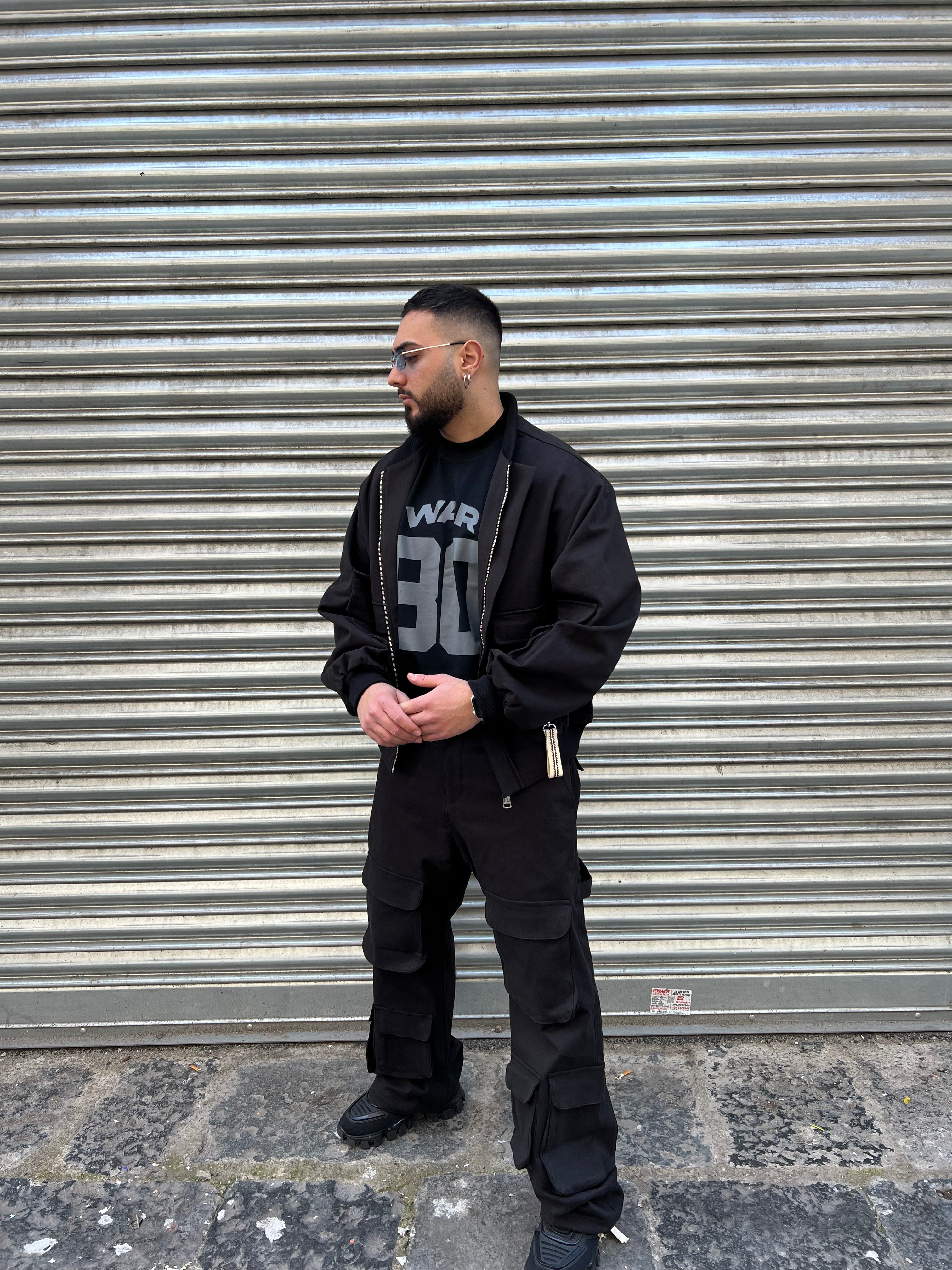 COORDINATO POCKET BADGE BLACK