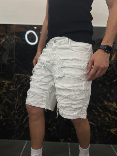 Short Ripped White