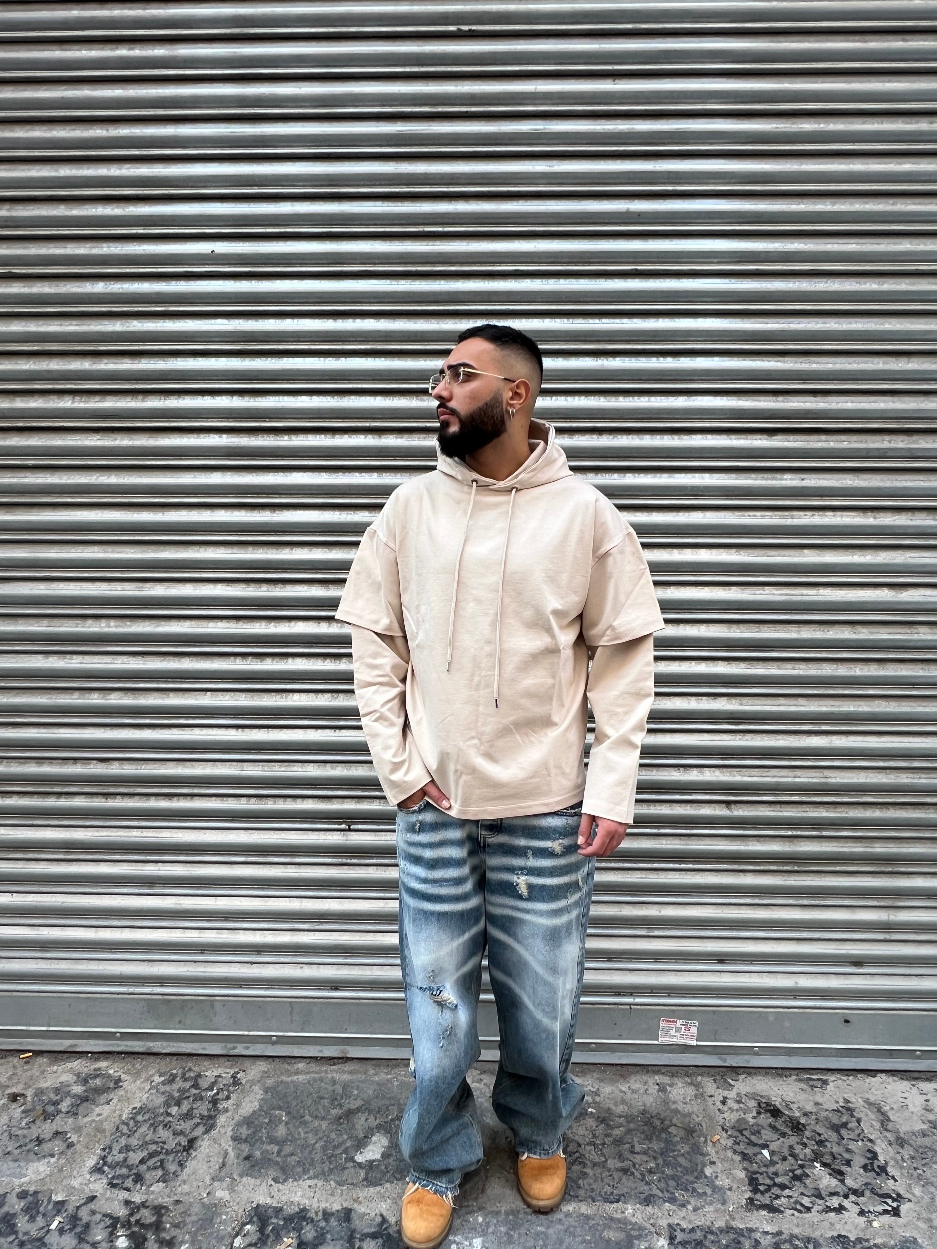 FELPA LONG SLEEVE BEIGE PD