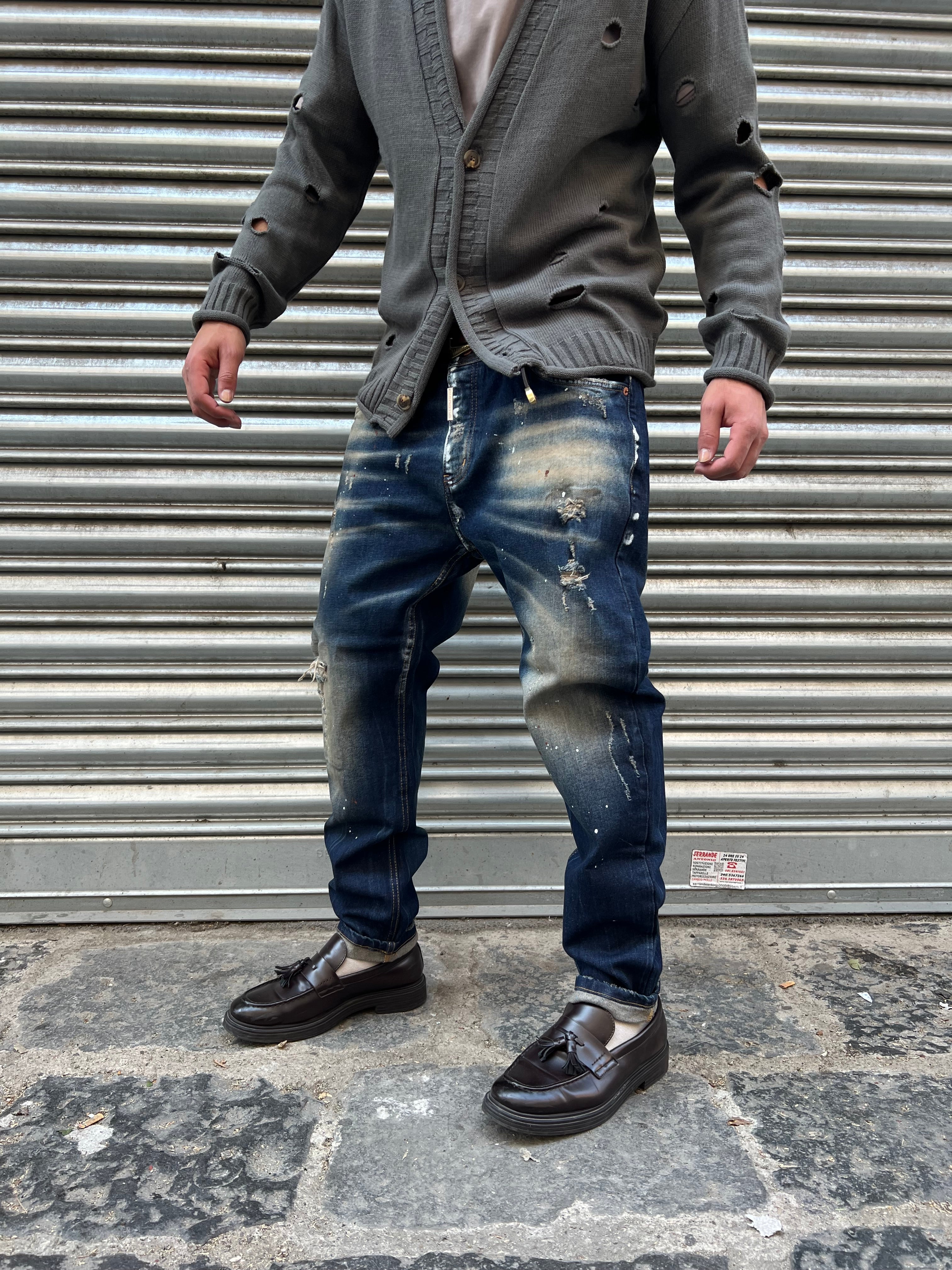 DENIM DUFFY SABBIATO