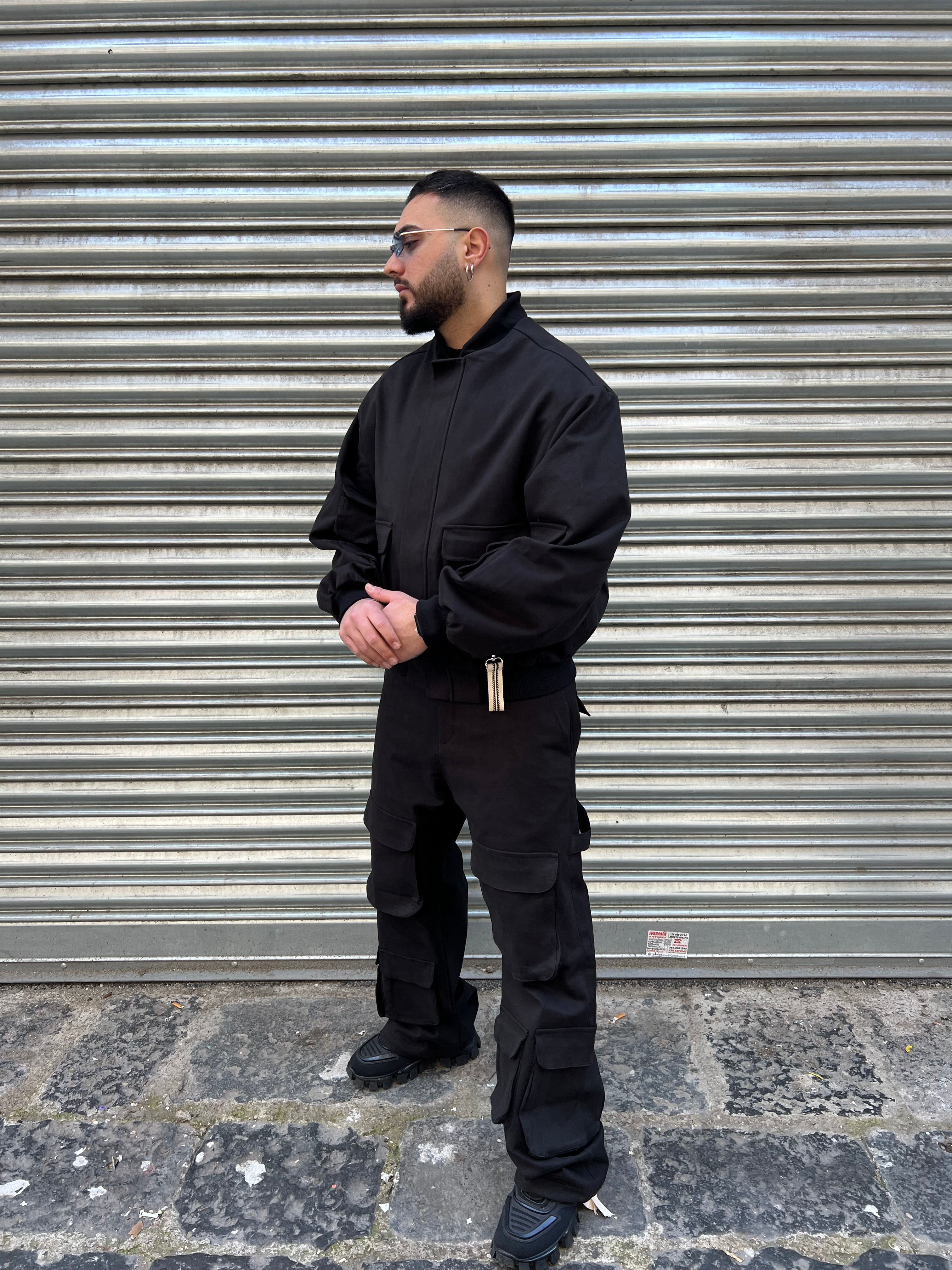 COORDINATO POCKET BADGE BLACK